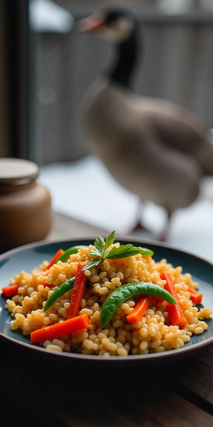Chinese Goose Stir-Fry with Orange-Thyme Sauce